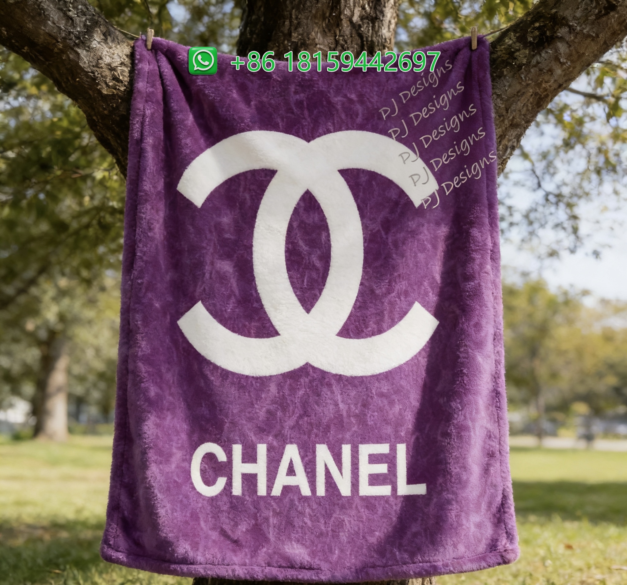 Chanel Throw Blankets